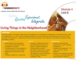 ScienceStart! Curriculum - Living Things in the Neighborhood